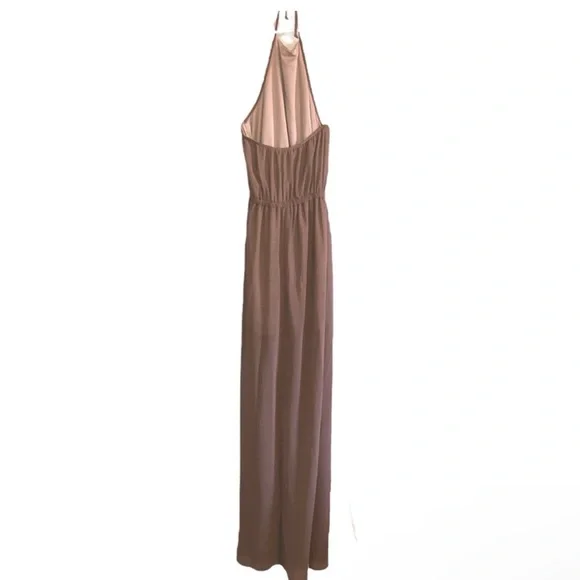 Show Me Your Mumu Heather Halter Dress Dune Chiffon - Picture 4 of 5